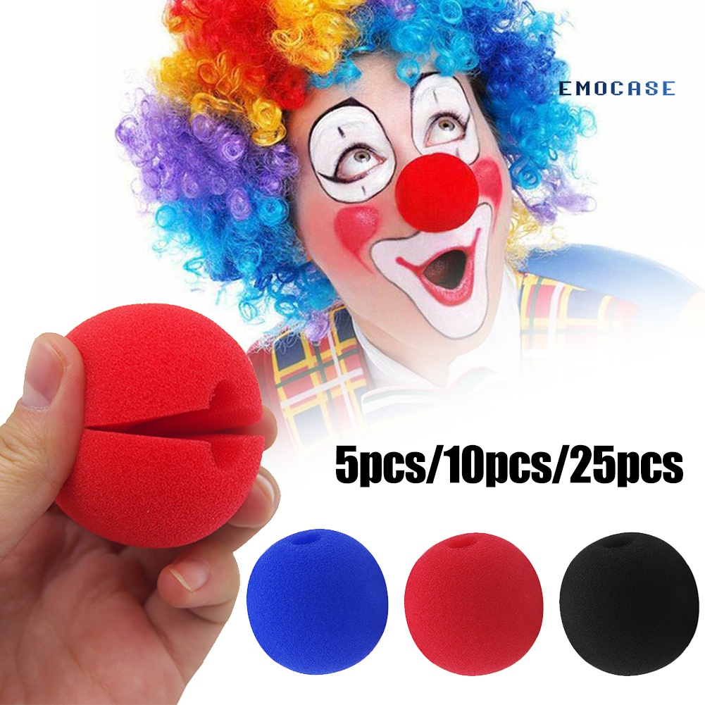 Set 5 / 10 / 25 Mũi Chú Hề Bằng Xốp Dùng Hóa Trang Halloween / Giáng Sinh