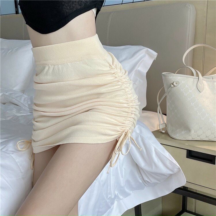 Chân váy DÂY RÚT HÔNG ÔM BODY CHẤT LỤA kèm quần trong A42