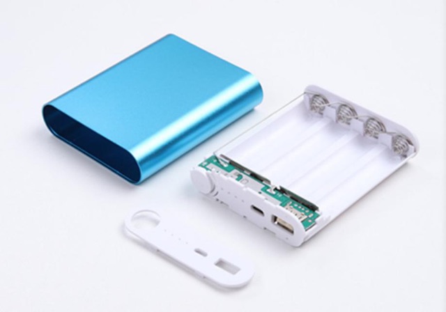 10 Box Sạc Dự Phòng 4 Cell 2A Type C 18650 Xiaomi Vỏ Nhôm Cao Cấp  ( Combo 10 box) - mẫu mới 2022