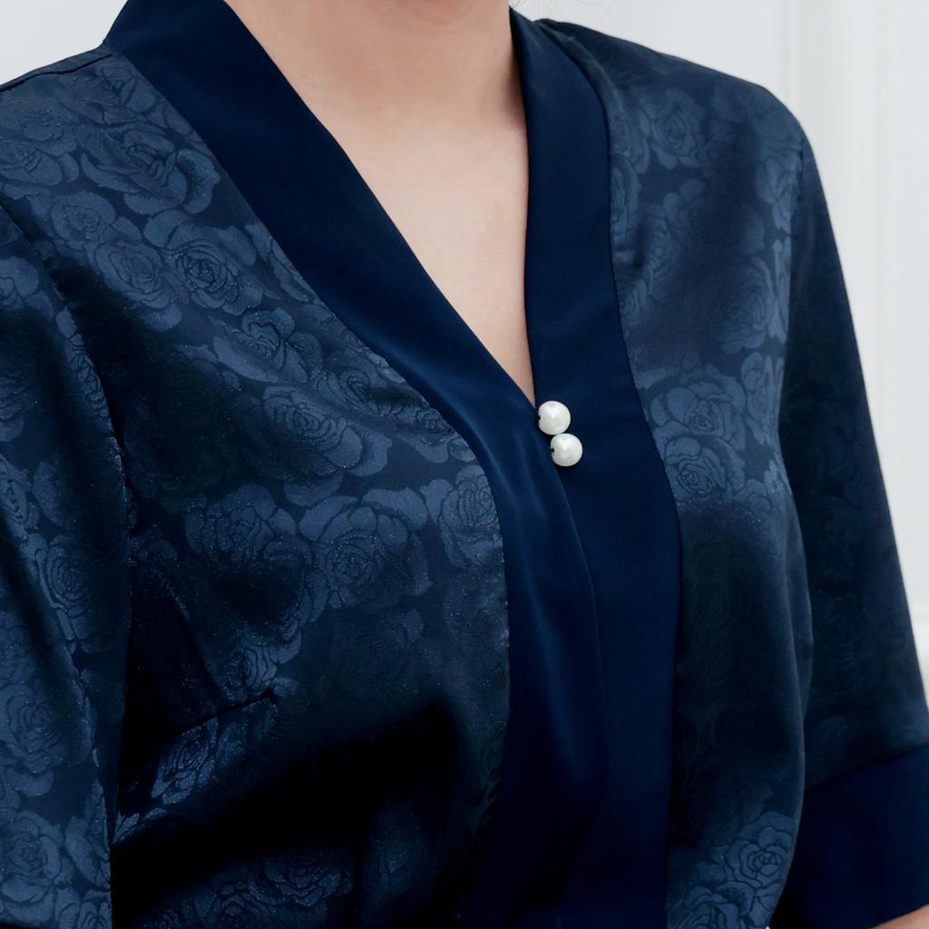 SANG CHẢNH - Set Bộ Trung Niên Dành Tặng Mẹ Kiểu Đồ Bộ Gầm Phối Lụa Cao Cấp Nhiều Mẫu Bigsize 45-80kg 3359 3360