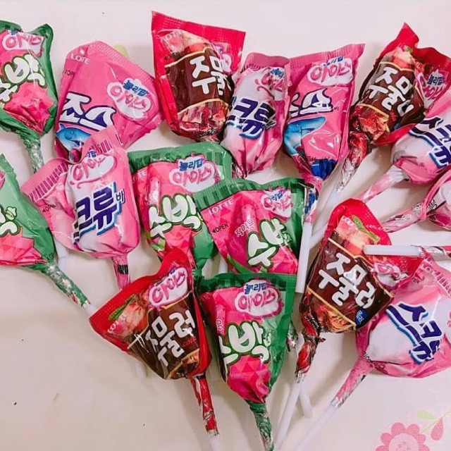 1 CÂY KẸO MÚT LOLLIPOP ICE LOTTE HÀN QUỐC SIÊU CUTE [GIAO NGẨU NHIÊN]- ĐỒ ĂN VẶT-KẸO-ĂN VẶT-TẾT