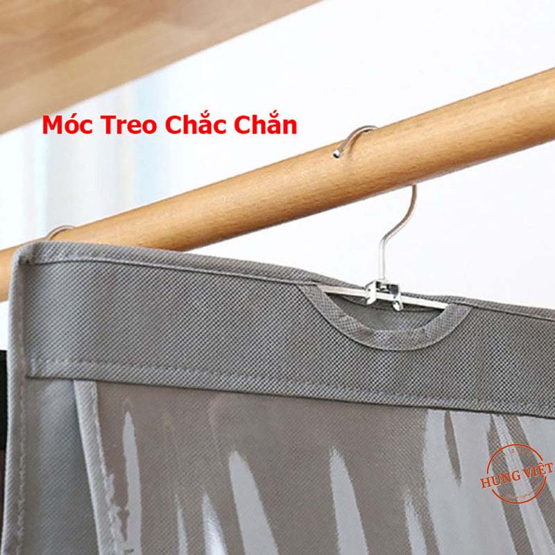 Túi đựng giỏ xách 6 ngăn đa năng treo tường hoặc tủ quần áo, giúp chắn bụi tiện dụng, [TÚI TREO GIỎ]