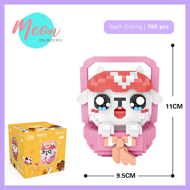 Xếp hình lego cung hoàng đạo - Miniblock zodiac cung Thiên Bình