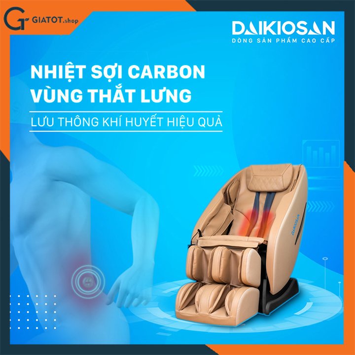 Ghế Massage sang trọng hàng chính hãng Daikiosan DKGM-10001