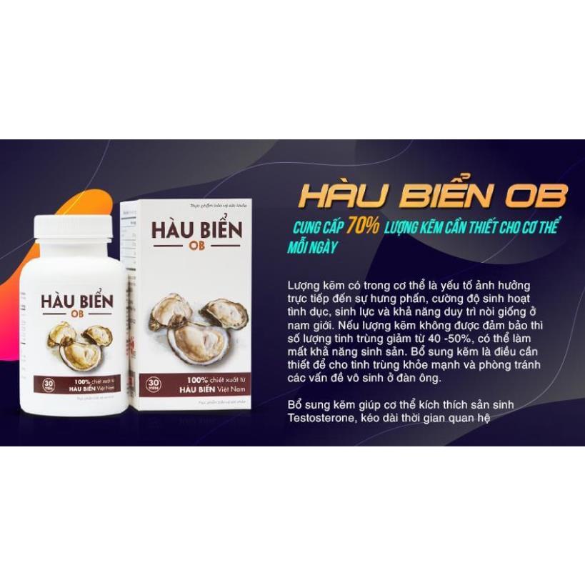 TINH HÀU BIỂN OB - HÀU OB TINH CHẤT HỘP 30 VIÊN