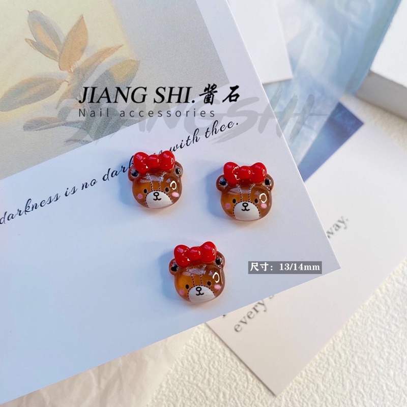 Đá hình. Cham đính móng hình thú. đồ nail