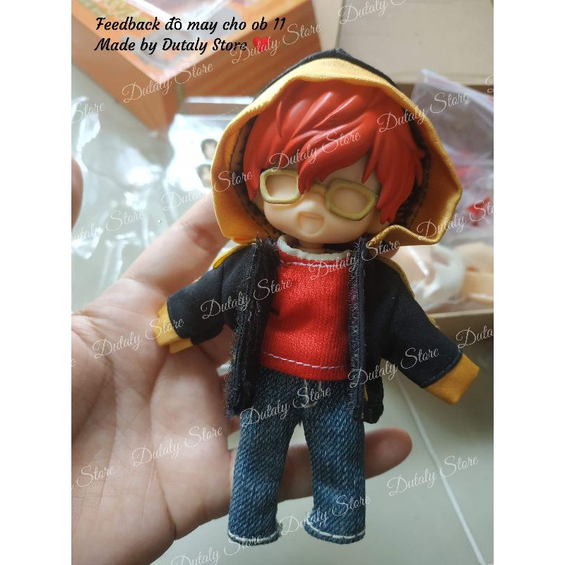 Ob11 - set 18 trang phục cosplay 707 và Saeran game Mystic Messenger cho búp bê obitsu11, nendoll, ddf, UFdoll, ymy