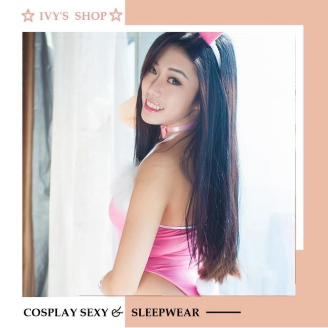 Bộ đồ ngủ cosplay thỏ Bunny voan xuyên thấu gợi cảm, đầm ngủ nữ body sexy indoor studio _ Mã: T700 | BigBuy360 - bigbuy360.vn