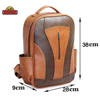 { DA PU CAO CẤP} Balo đựng laptop , chất liệu da PU cao cấp - Đựng được laptop 11 inch -> 14inch