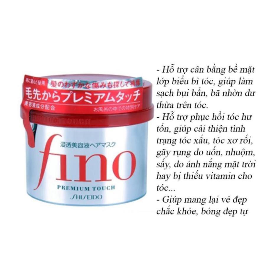 Kem ủ tóc Fino Shiseido hỗ trợ phục hồi tóc hư tổn