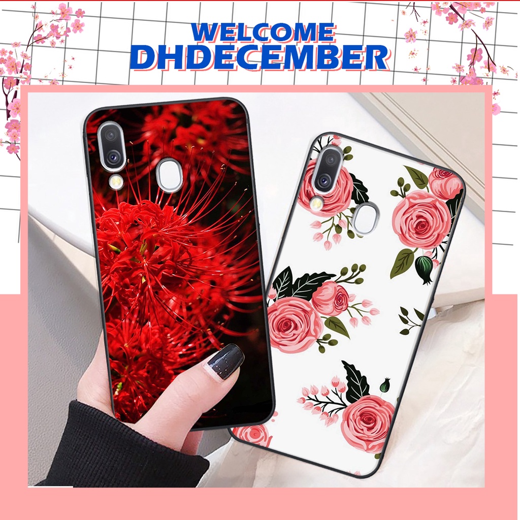 Ốp lưng Samsung A40 in hình hoa xinh xắn, hiện đại , thời trang ,phong cách