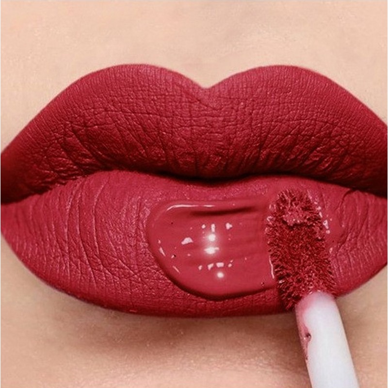 [Hàng mới về] Son môi trang điểm lâu trôi màu đỏ đậm gợi cảm hợp thời trang
