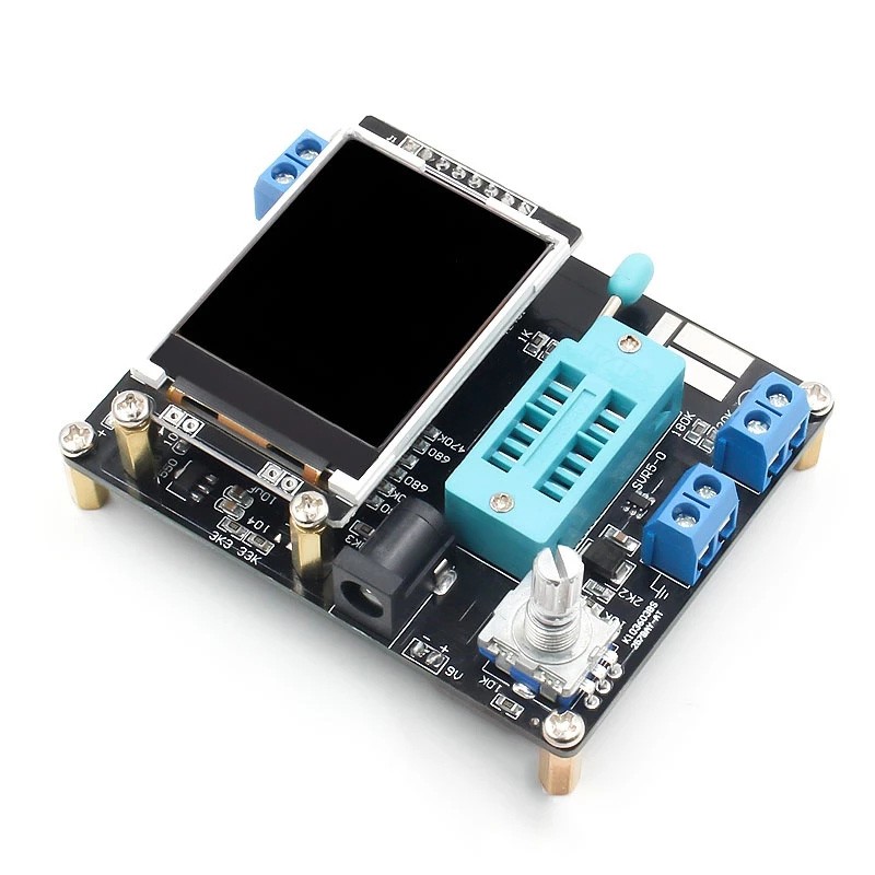 LCD GM328A Máy đo bóng bán dẫn Diode Điện dung Điện áp Máy đo tần số PWM Máy phát tín hiệu sóng vuông PWM Máy hàn SMT