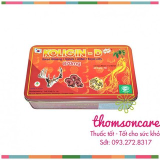 Nhân sâm, linh chi Koligin D - Bồi bổ sức khỏe, tăng cường sức đề kháng.