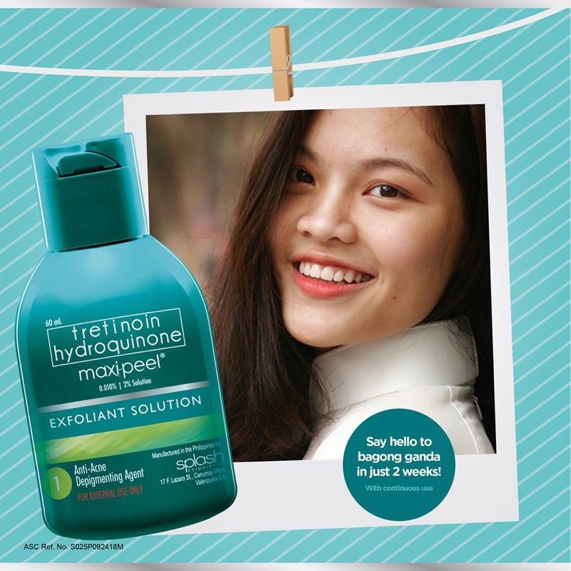 <+Gift> Serum Tretinoin Hydroquione MAXIPEEL hỗ trợ giảm mụn, giảm thâm, sáng da hiệu quả (Maxi peel Exfoliant Solution) | BigBuy360 - bigbuy360.vn