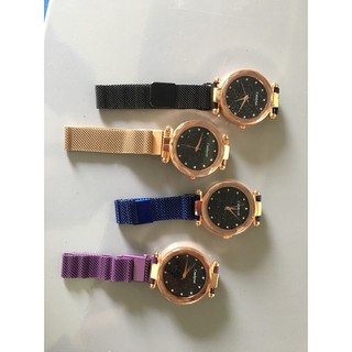 Đồng hồ thời trang nữ candycat dây lưới nam châm