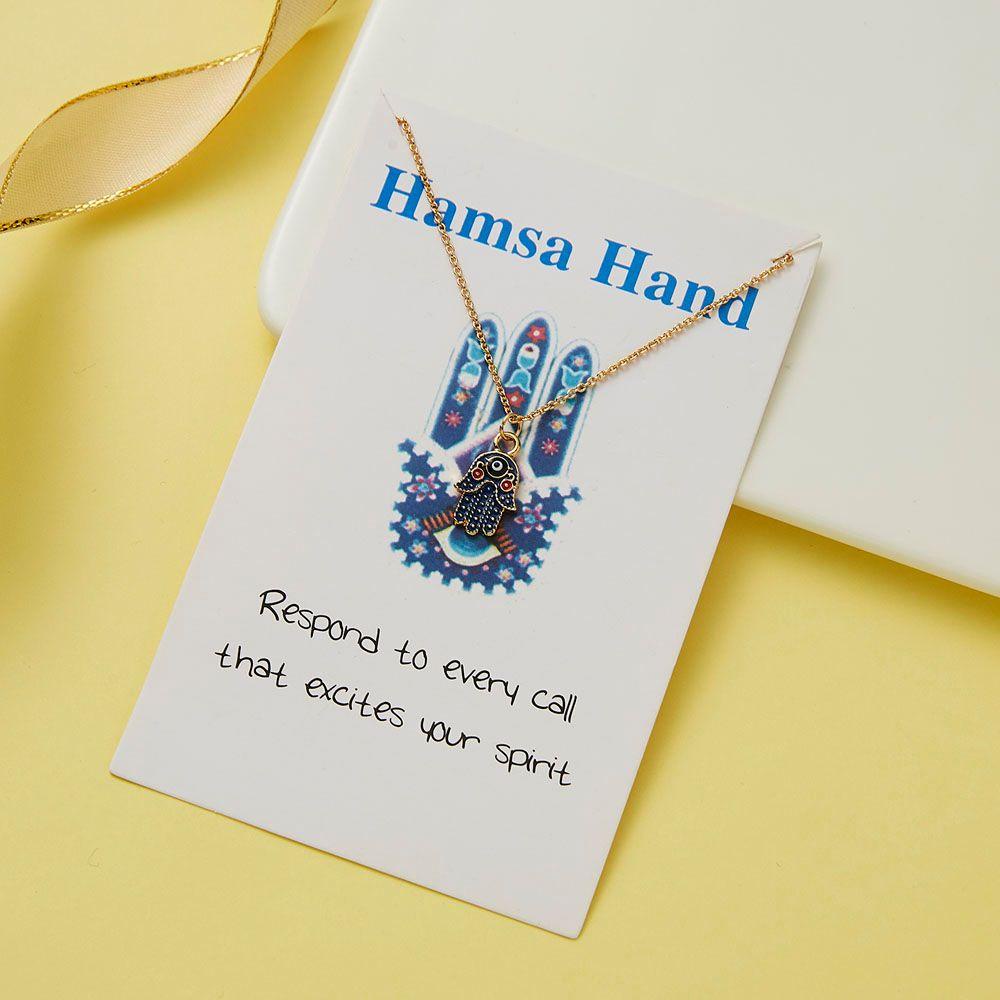 ANEMONE Dây Chuyền Bạc Mặt Hình Bàn Tay Hamsa Thời Trang