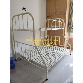 Giường sắt 2 tầng trên 1m dưới 1m4 Đại Thành, tháo lắp dễ dàng