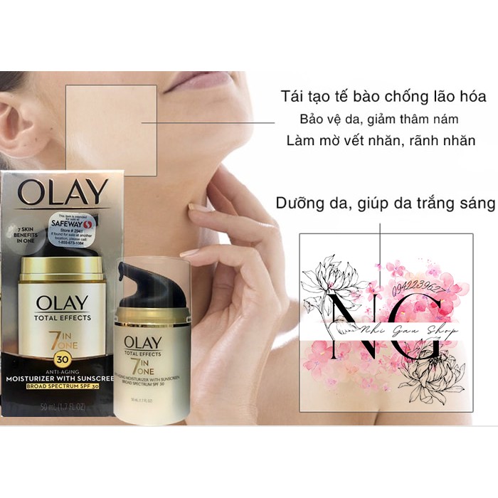 Kem dưỡng da chống lão hóa Olay Total Effects 7 in One