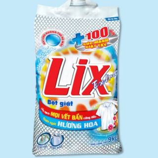 Bột giặt Lix Extra hương hoa 9Kg