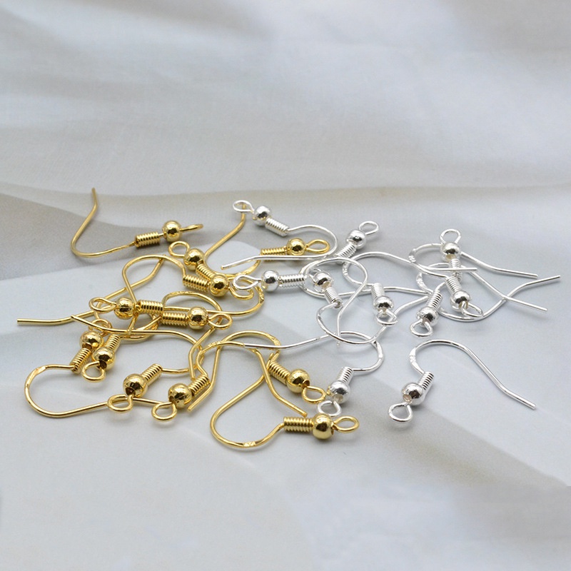 Set 100 Móc Làm Bông Tai 18mm Nhiều Màu Sắc Không Gây Dị Ứng