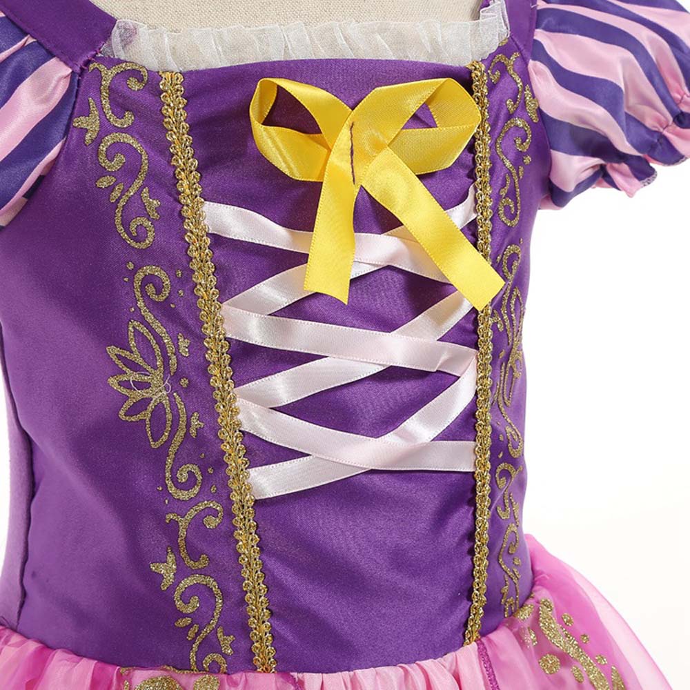 Đầm Hóa Trang Công Chúa Rapunzel Cho Bé Gái q25