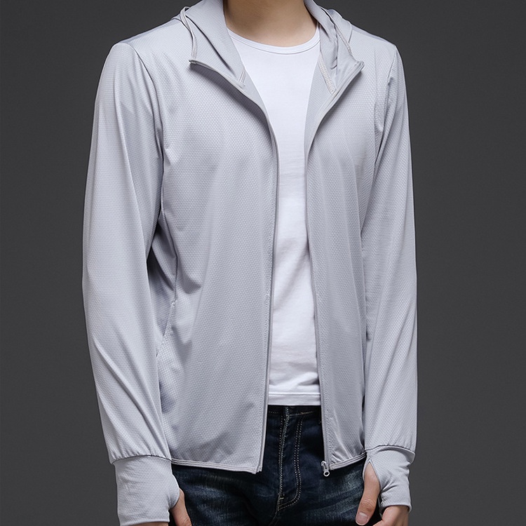 Áo khoác chống nắng cho nam, vải co giãn, thoáng mát chống tia cực tím đạt chuẩn UPF50+, hàng nhập khẩu - Ak2201