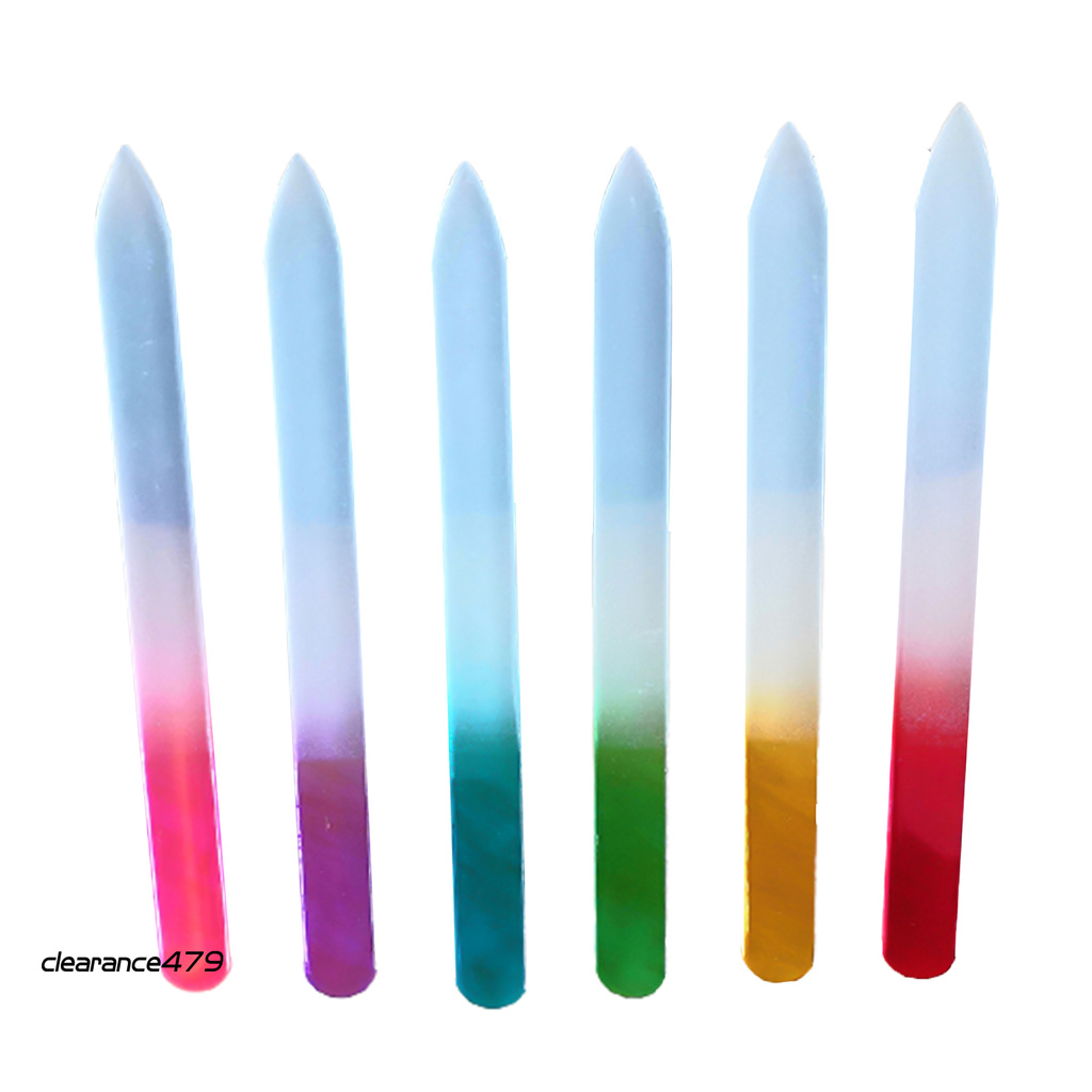 (Hàng Mới Về) Bộ 6 Cây Dũa Móng Tay Thủy Tinh Hai Mặt Sử Dụng Tại Nhà | BigBuy360 - bigbuy360.vn