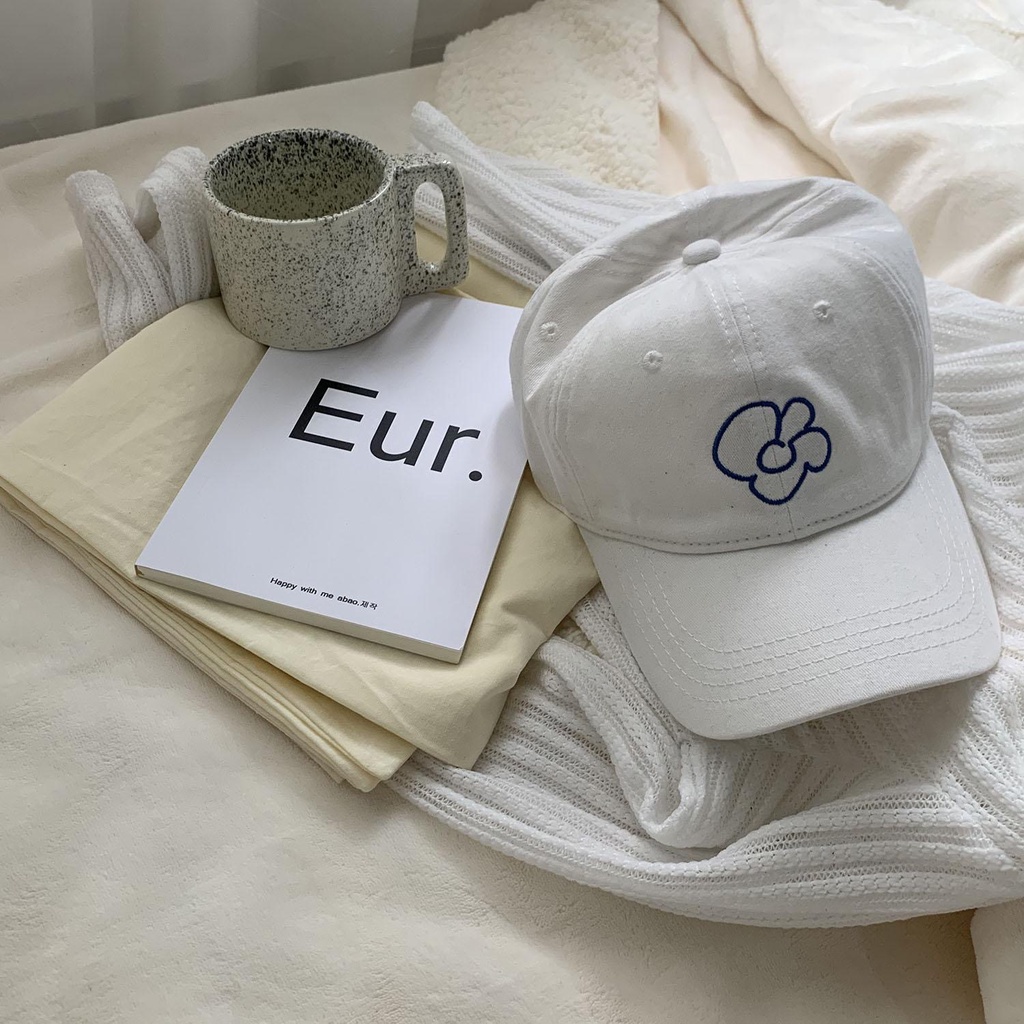 Nón Bóng Chày Thêu Hoa Nhỏ Thời Trang Hàn Quốc Cá Tính Dành Cho Nữ 2022In