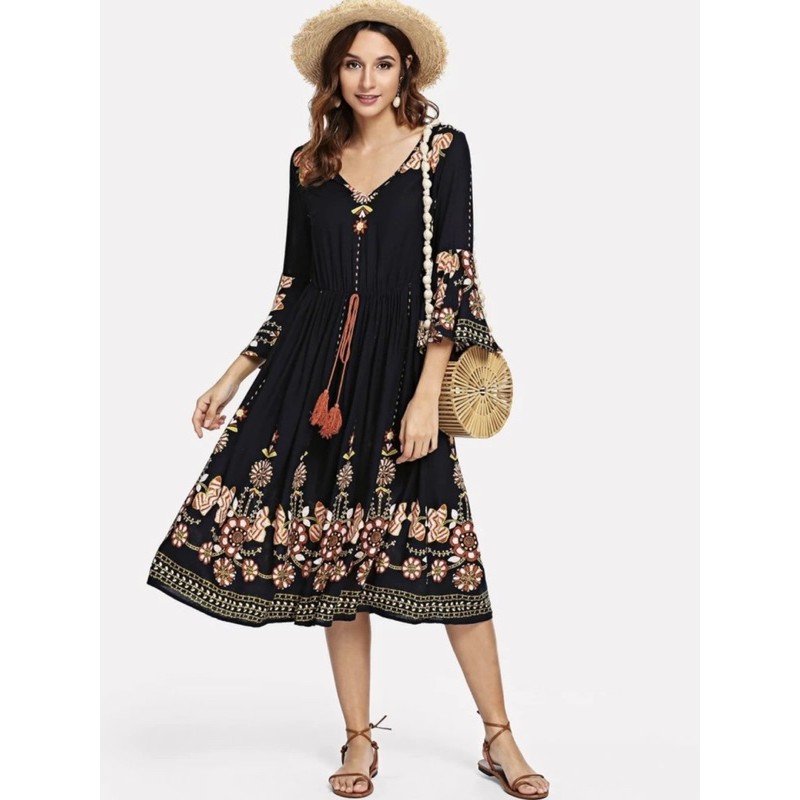 Đầm boho xoè Shein