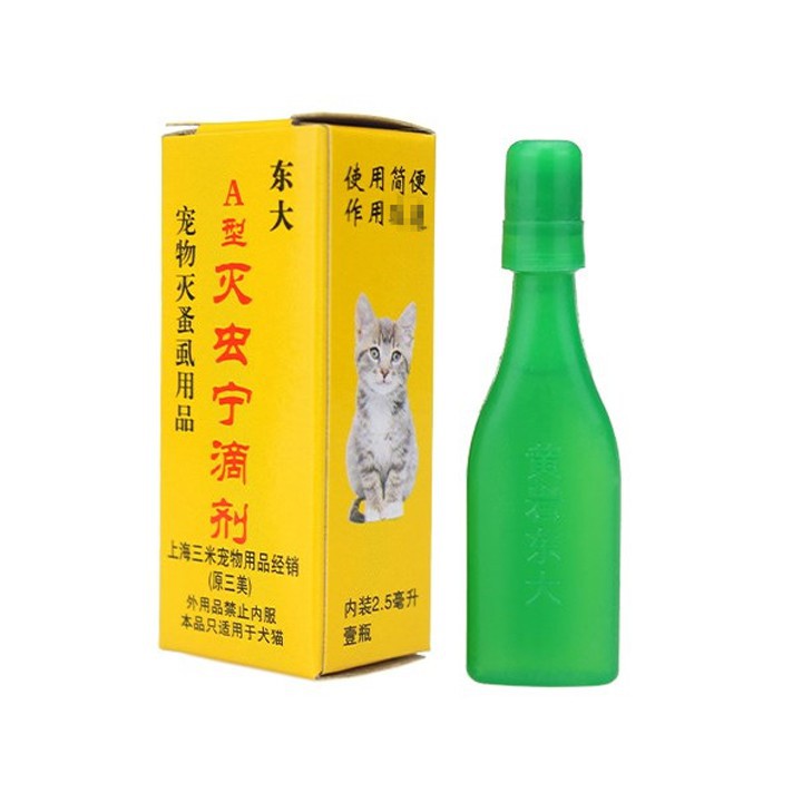 Nhỏ gáy trị ve, rận, bọ chét cho chó mèo hàng Trung Quốc nội địa