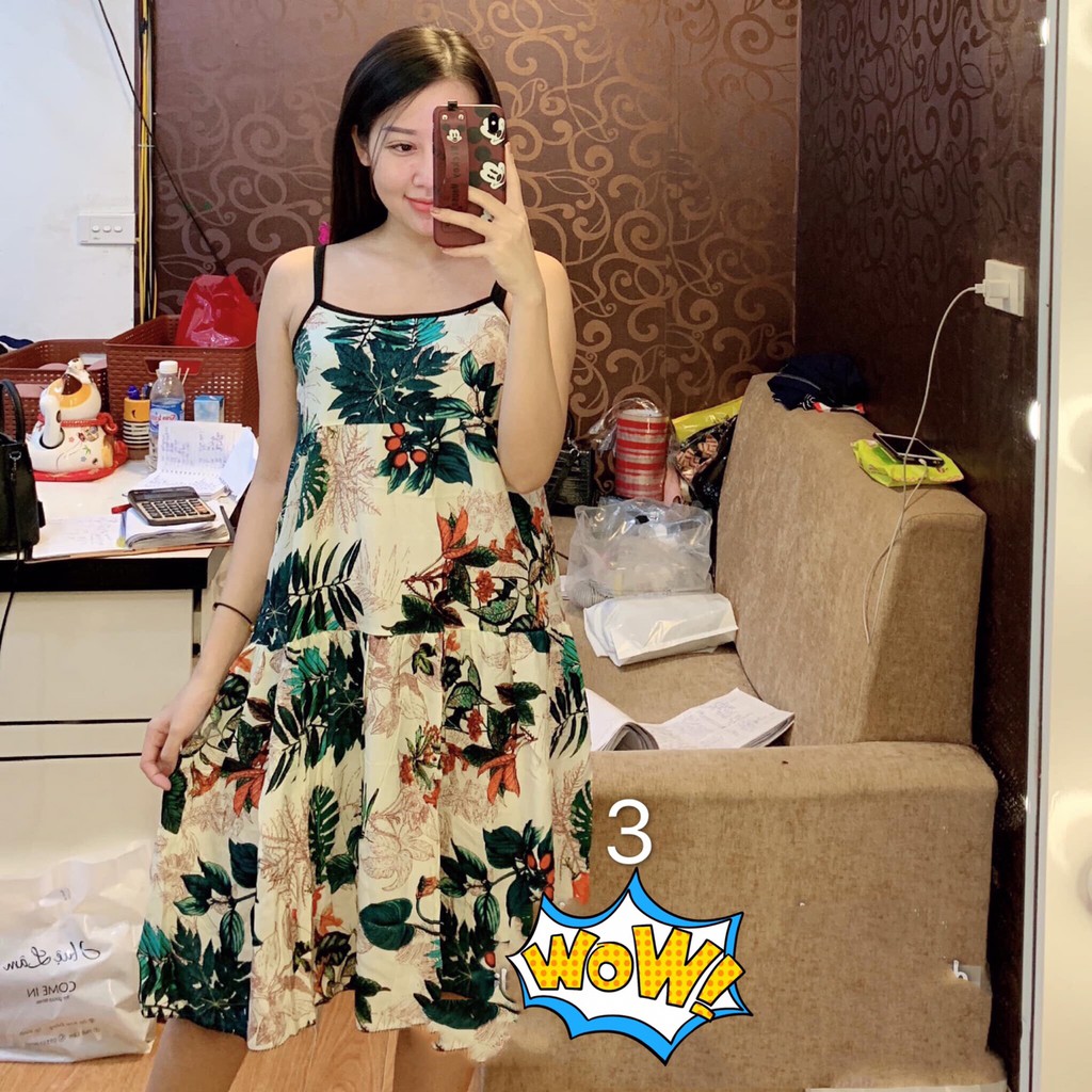 Váy Lanh 2 Dây Chất Mát Nhiều Mẫu Xinh Duyên Dáng