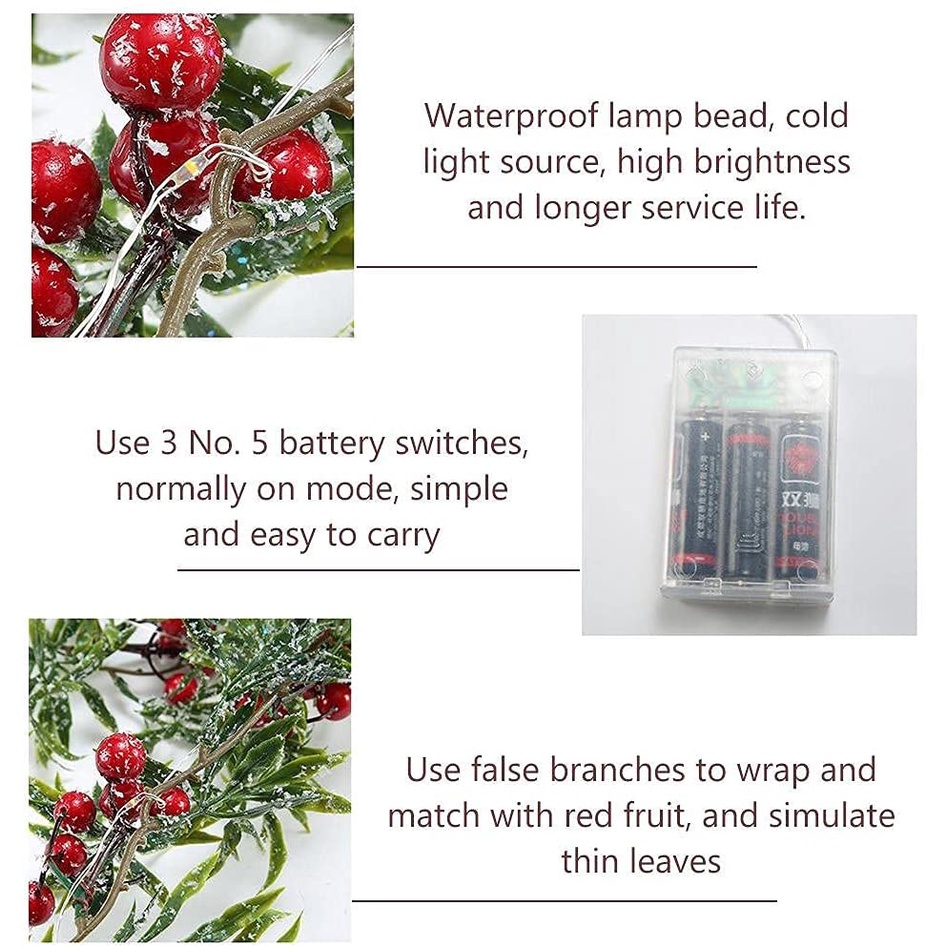 Dây Đèn Led 20 Bóng 2m Hình Quả Thông Bằng Đồng