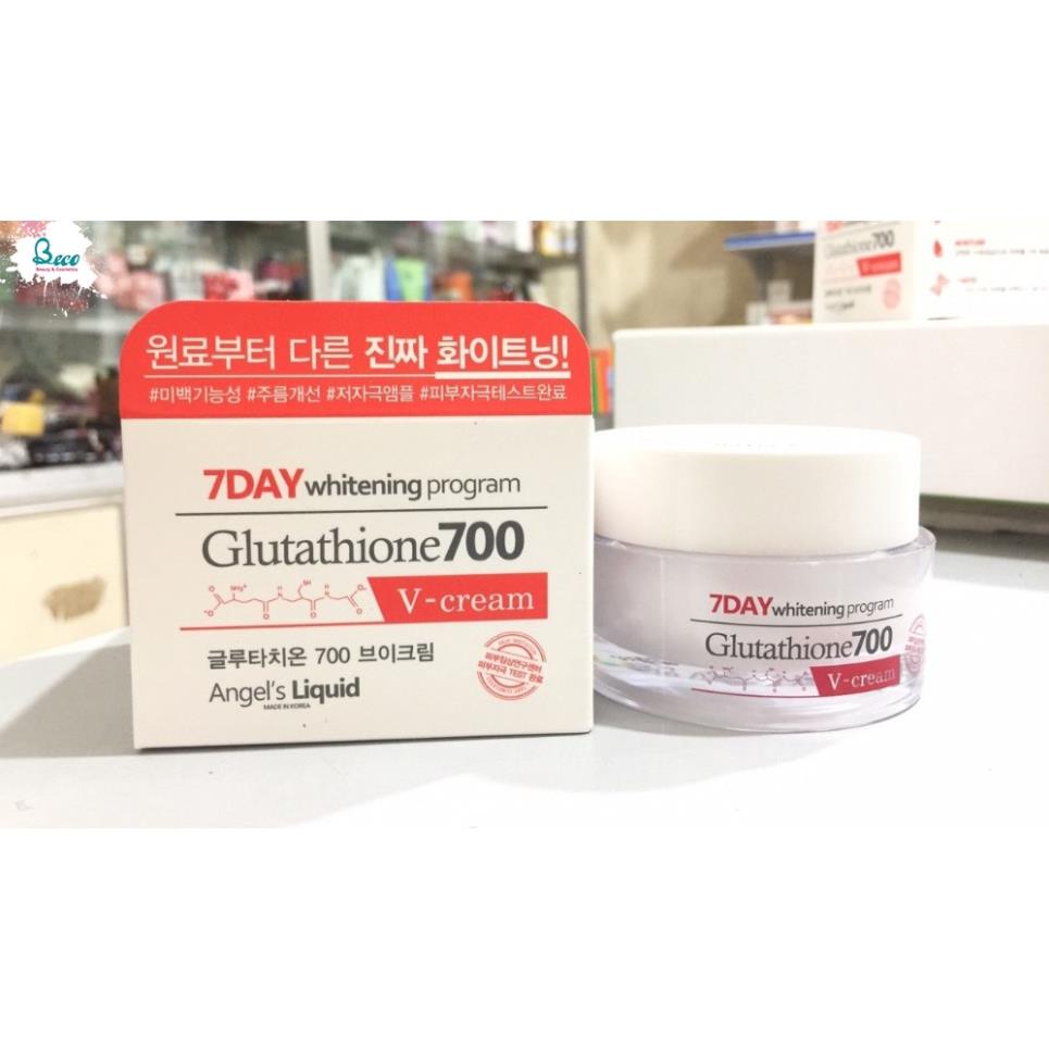 SALE 50% Kem Dưỡng Trắng Da 7 Day Whitening Program Glutathione 700 V-Cream