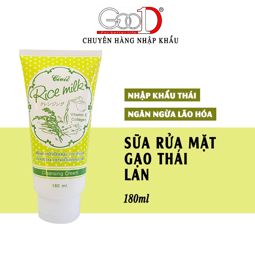 Sữa rửa mặt gạo 180ml Thái Lan
