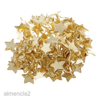 [Almencla2] 100 Chiếc Dây Buộc Giấy Brads Kim Loại Cho Sổ Lưu Niệm Làm Thẻ Vàng