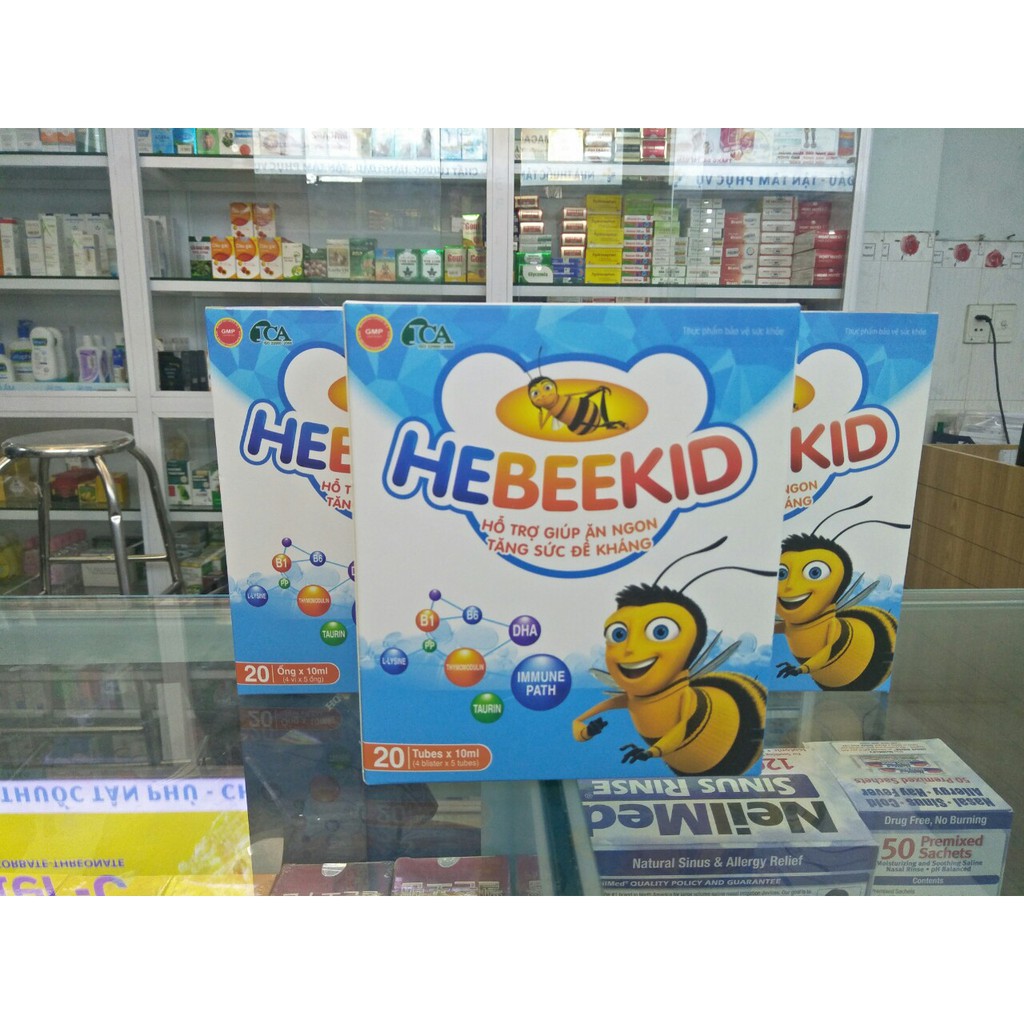Siro Ăn Ngon Cho Bé Hebeekid - Hỗ Trợ Tăng Sức Đề Kháng, Tăng Hấp Thu Dinh Dưỡng, Bổ Sung Vitamin Cho Trẻ