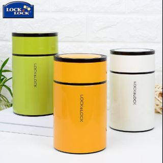 Bình giữ nhiệt ủ cháo inox lock&lock column food jar lhc8022 lhc8023 - bh 6 tháng