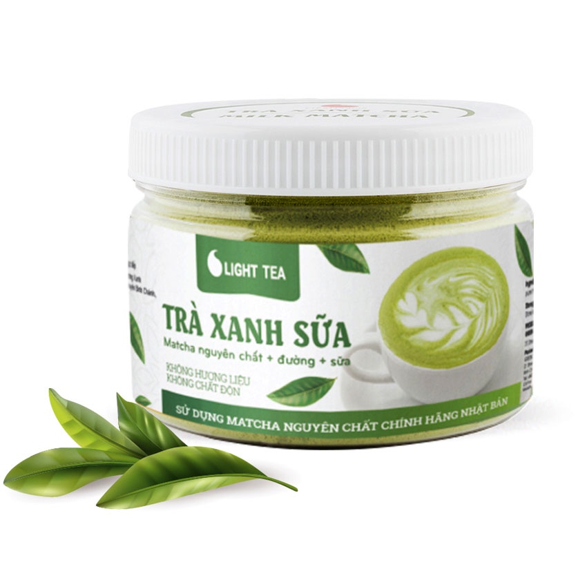 [Mã BMBAU50 giảm 7% đơn 99K] Bột trà xanh sữa, matcha chính hãng Nhật Bản, thơm ngon, tiện lợi Light Coffee - Hũ 230g