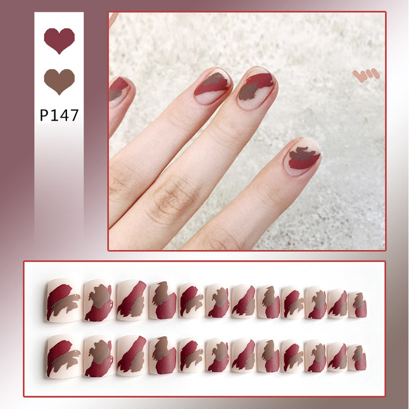 We Flower Bộ 24 Móng tay giả nhiều họa tiết đa dạng và thời trang dành cho nữ