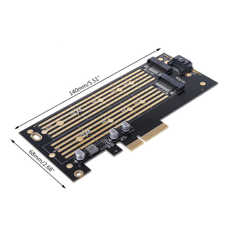 Thẻ Mở Rộng SSD M2 NVME Sang PCIE 3.0 X4 M B &amp; M Chuyển Đổi Cho 2230-2280