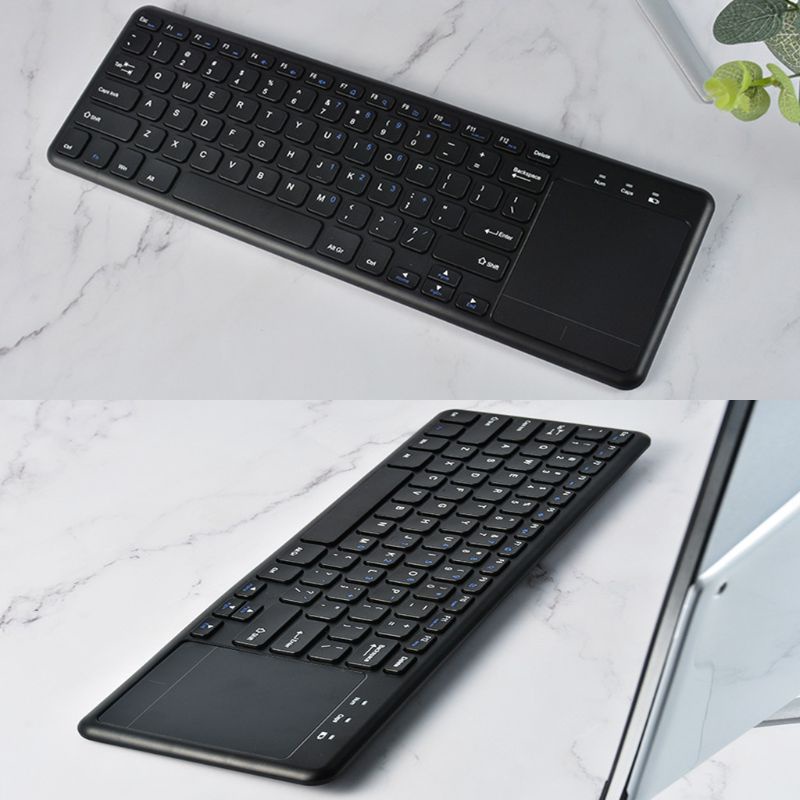 Bàn PhíM TíCh HợP ChuộT CảM ỨNg Không Dây 2.4G Htp PC Android Windows10 / 8 / 7 / Vista / XP