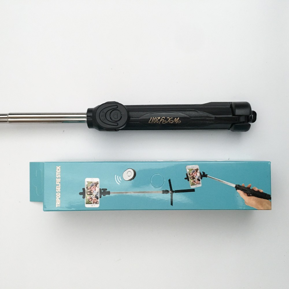 Gậy chụp hình Selfie Tripod Selfie Stick Mini gậy tự sướng nhám có 3 chân tặng kèm nút điều khiển Phặn Phặn | BigBuy360 - bigbuy360.vn