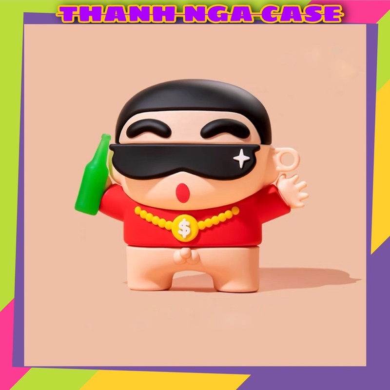 Case Airpod 1/2/Pro/3 Hình Cu Shin Rich Kid