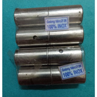 Bộ 2 bản lề cối tiện inox phi 26, bản lề cửa inox chịu lực. Bộ 2 bản lề cối inox