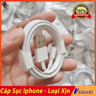 Cáp iphone 1m - cáp lightning cho iphone - cáp truyền dữ liệu iphone femari