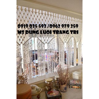 Lưới dù trắng trang trí