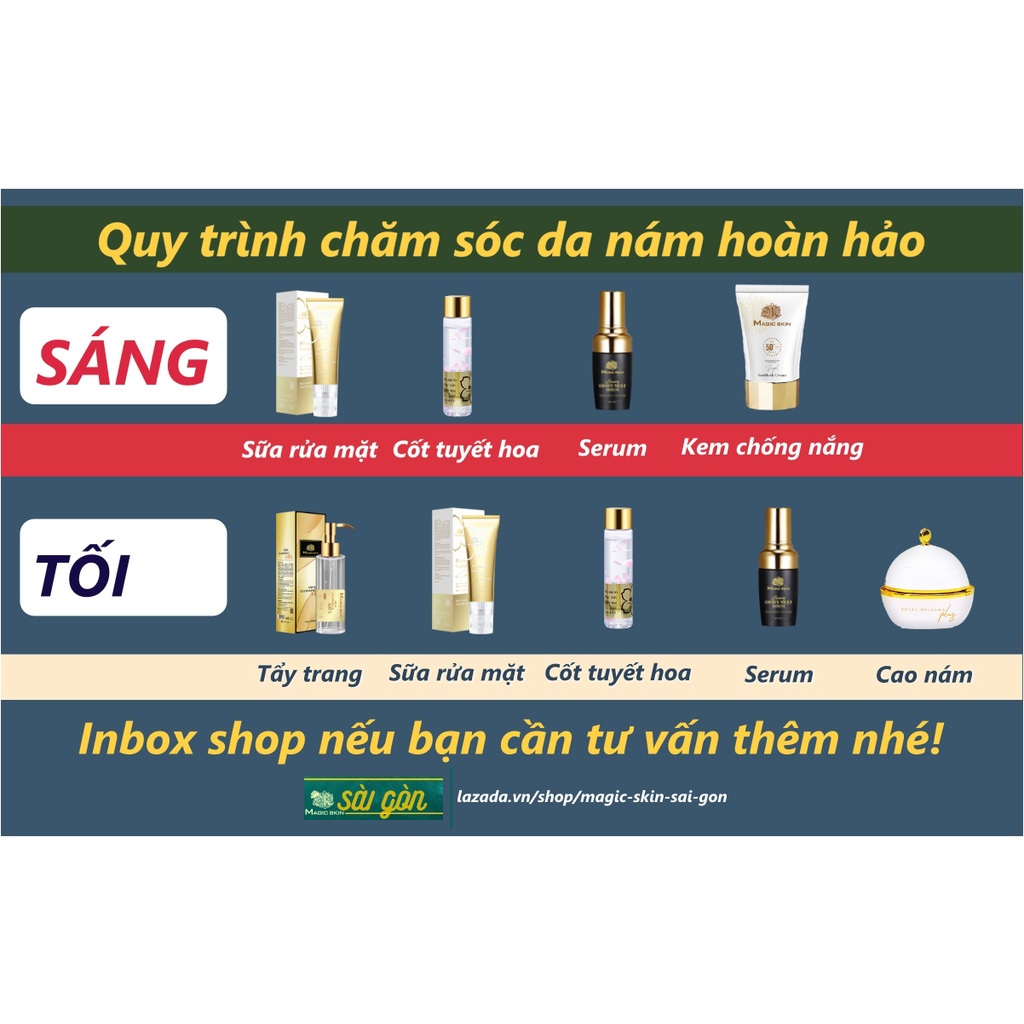 Cao Nám Kem Ngừa Nám Tàn Nhang MagicSkin Royal Melasma Plus
