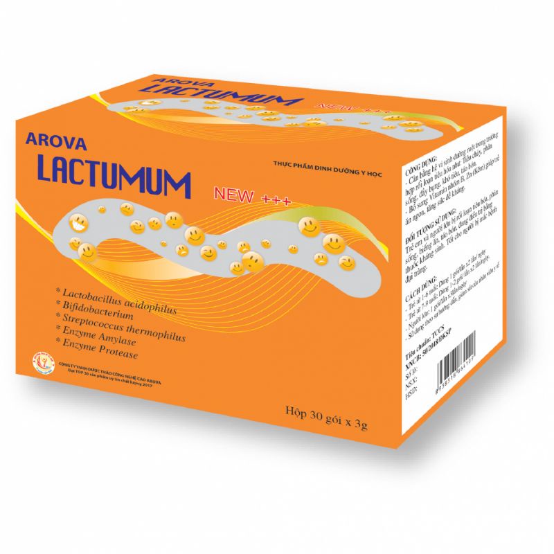 Cốm vi sinh Arova Lactumum giúp trẻ ăn ngon, tiêu hoá tốt