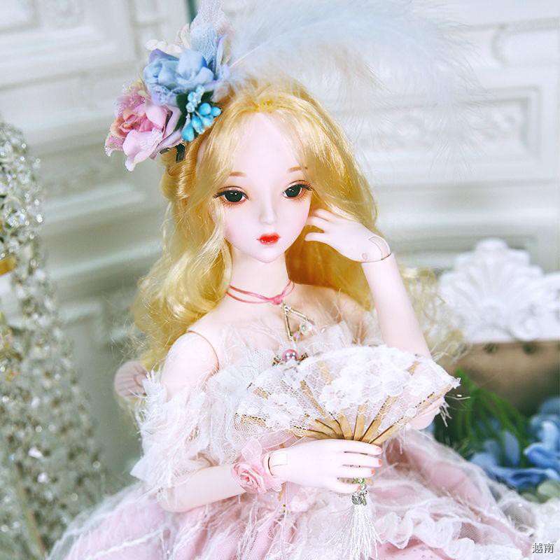 ❃✿Doll s Bisheng Dream truyện cổ tích 60cm mặc trang phục búp bê 3 điểm bjd mô phỏng công chúa đồ chơi cô gái quà